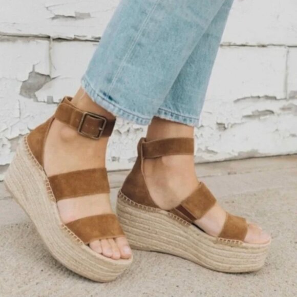 Soludos Palma Espadrille Platform Wedge Sandals - 6.5 - Picture 1 of 6